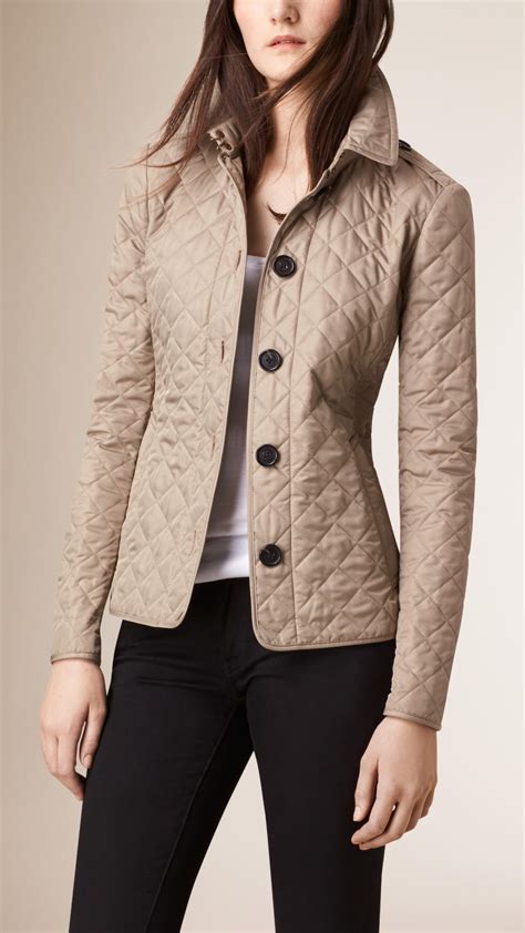 quilted jacket burberry sale|Burberry diamond quilted fitted jacket.